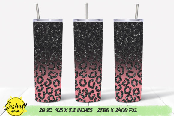 20 Oz Tumbler, Pink Leopard Tumbler Graphics