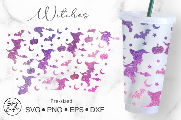 24oz Venti Cold Cup Witches Graphics & Crafts