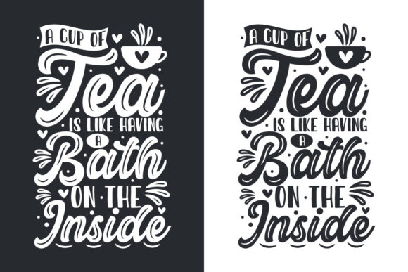 A Cup of Tea is Like Having a Bath Graphics