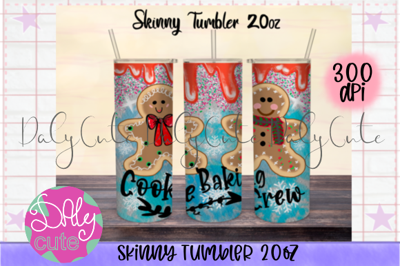 Christmas Cookie Tumbler: Graphics & Print Templates