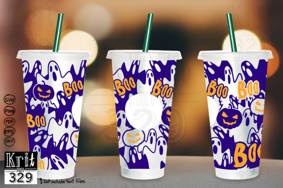 Ghost Halloween Boo SVG Decal: Graphics & Crafts for Creative Publishing