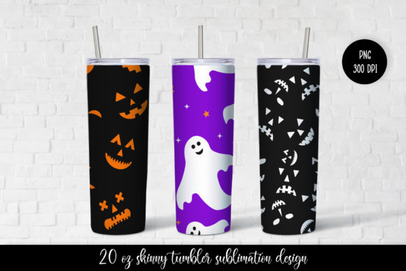 Halloween Tumbler Sublimation Wrap Vol.4