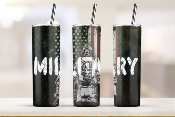 MILITARY 20oz Skinny Tumbler