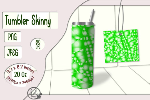 Skinny Tumbler Light-Green-02 - 20 OZ Graphics