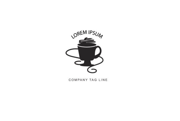 Tea Cup Swirls Logo Graphics and Logos